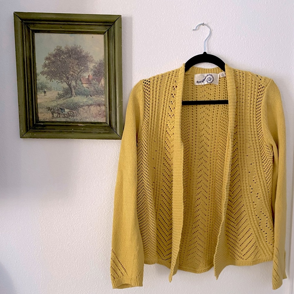 Mustard Cardigan Sweater